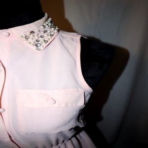 Peal Decor Blush Pink Dress